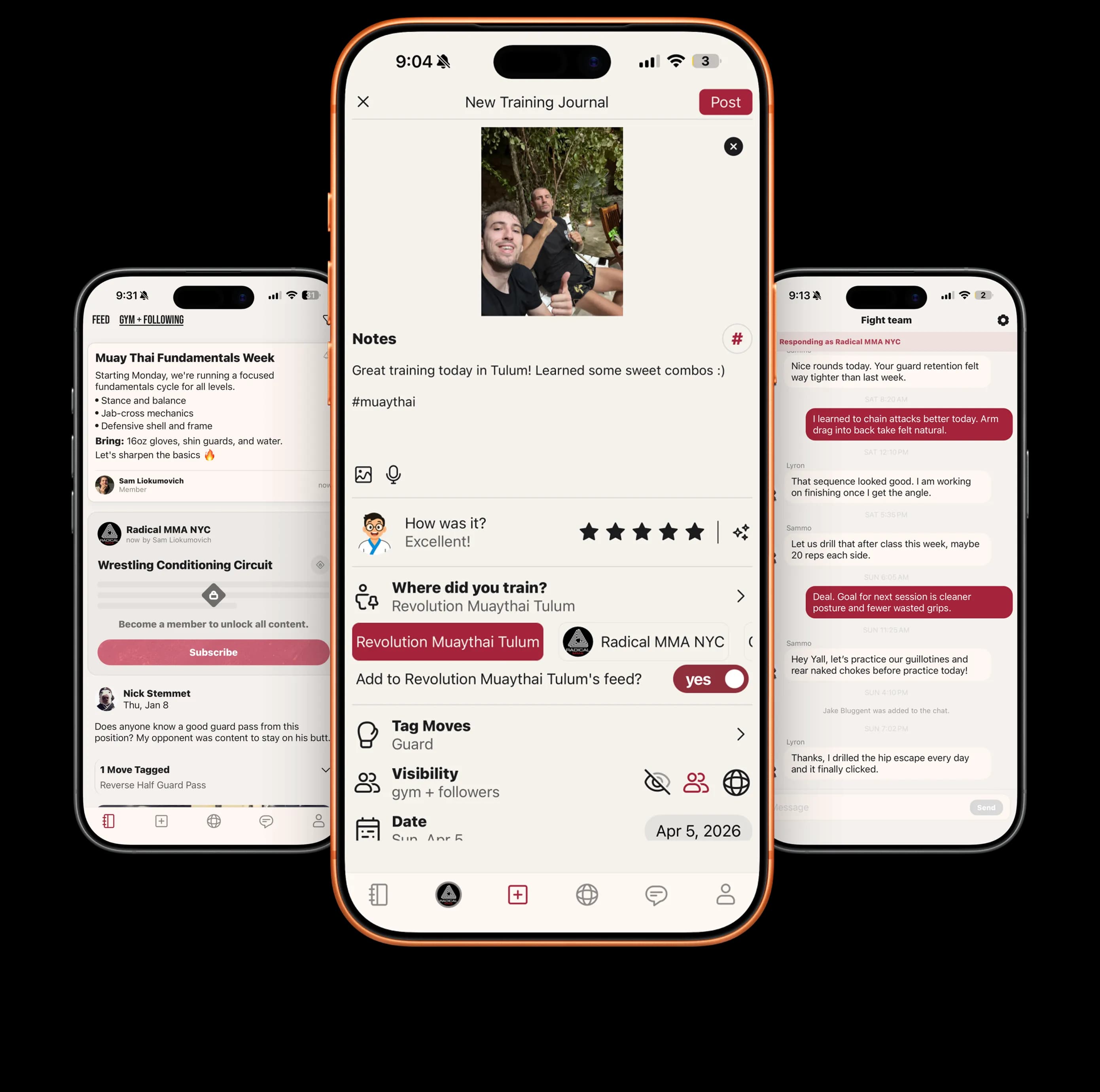 Combat House app mockup